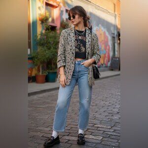 Electre Vintage Blazer 3-Button Design Made in France – Approx Size L